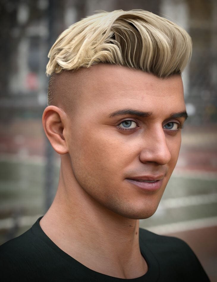 Hugo Pompadour Hair For Genesis 8 Males And Genesis 9 DAZ 3D Poser