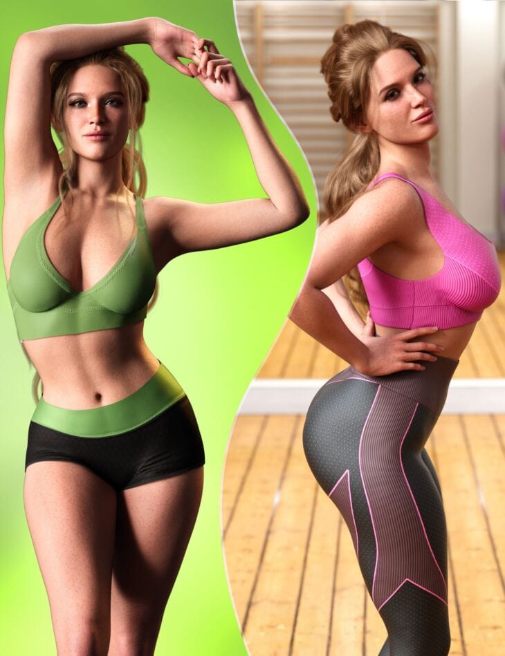 Z Fitness Goddess Shape And Pose Mega Set For Genesis 9 DAZ 3D