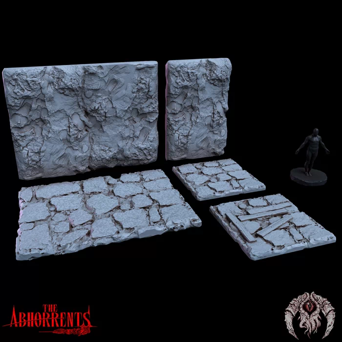 Bestiarum Miniatures - The Abhorrents - Wall and Floor Tiles