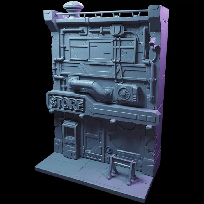 Loot Studios - Overclock Crisis - Store Front Facade 1