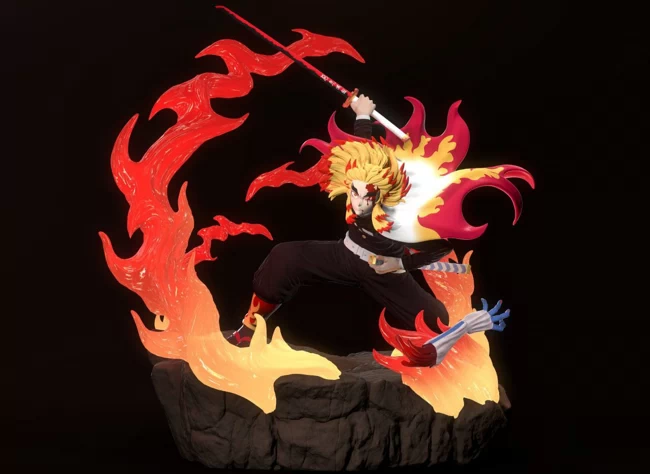 Rengoku Demon Slayer Kimetsu No Yaiba D Print Model Presetsfx Com