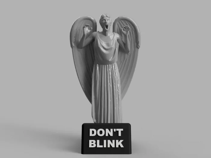 Weeping Angel with Illuminating Base