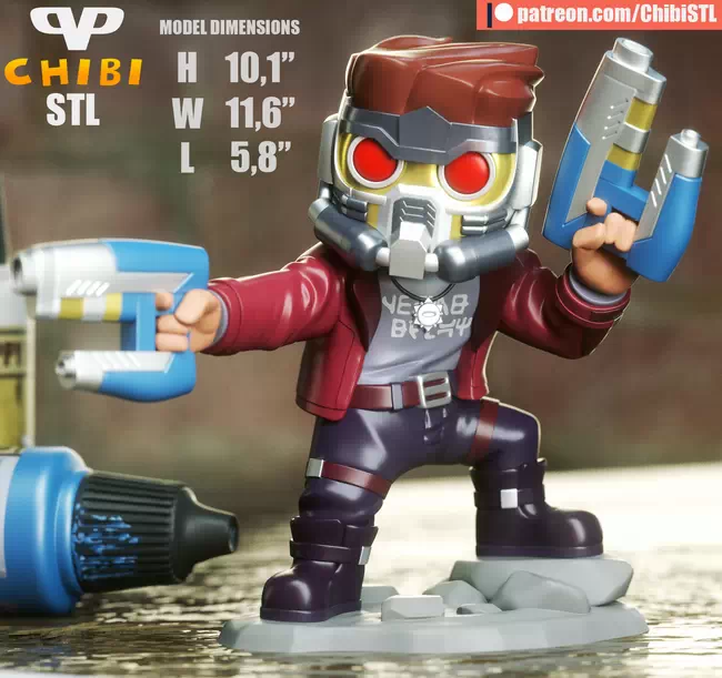 3DXM - Star-Lord Chibi