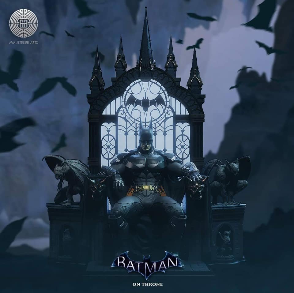 Batman on throne