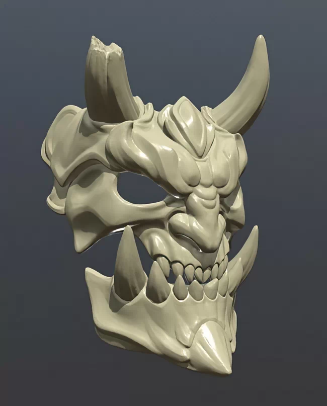 Demon mask - 3D print model - PresetsFX.com