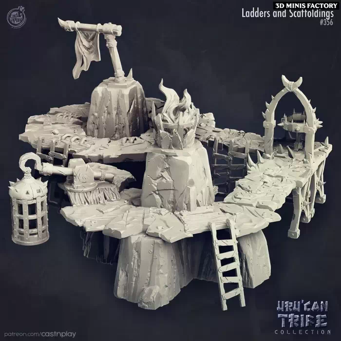 Cast'n'Play - Uru'can tribe - Ladders and Scaffoldings