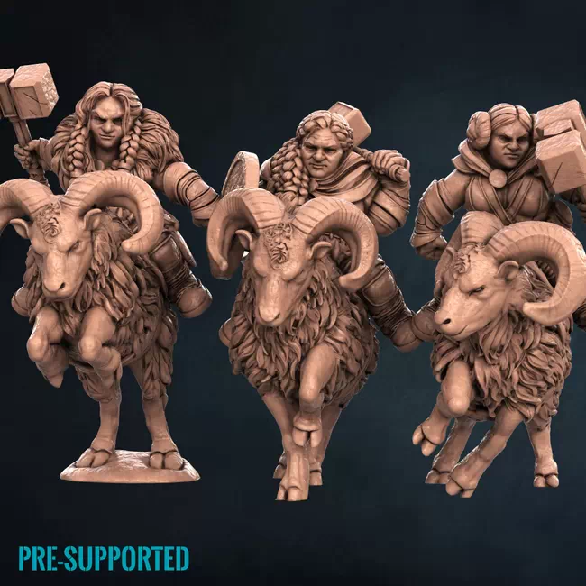 Dwarf Ram Riders