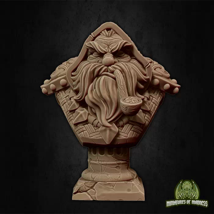 Miniatures Of Madness - Hold my Dwarf - Bounty Hunter Bust