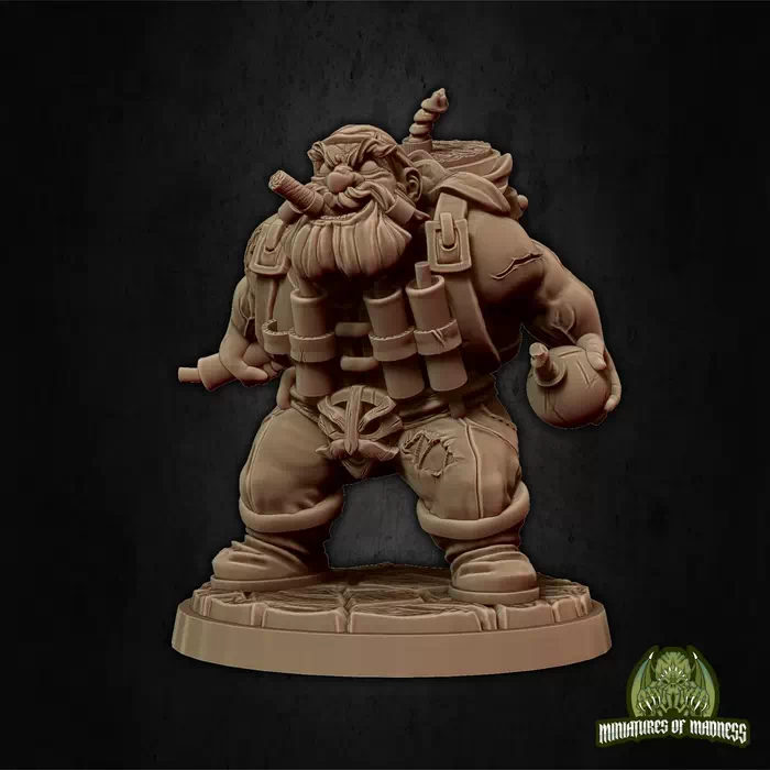 Miniatures Of Madness - Hold my Dwarf - Dwari The Dynamiter