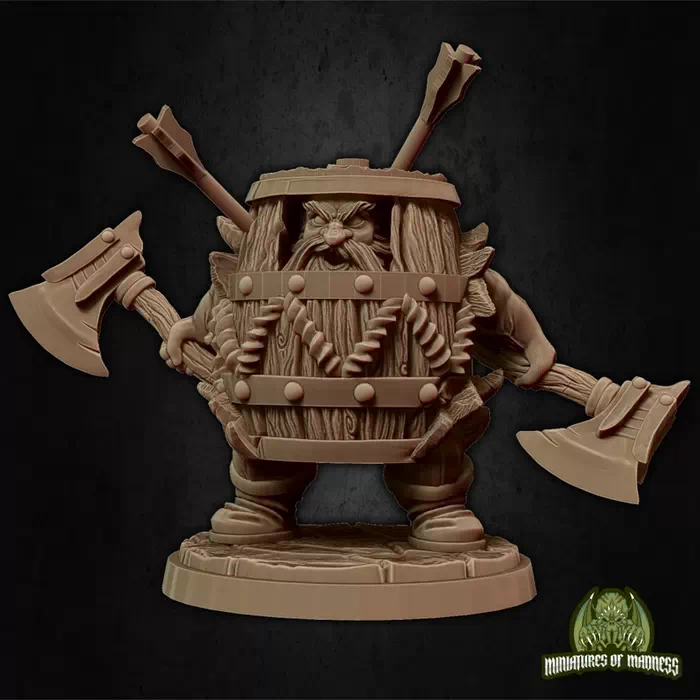 Miniatures Of Madness - Hold my Dwarf - Klaus The Barrel