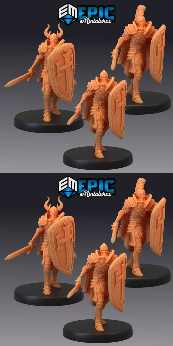 Royal Guard Sword & Shield - 3 Variations (Medium)