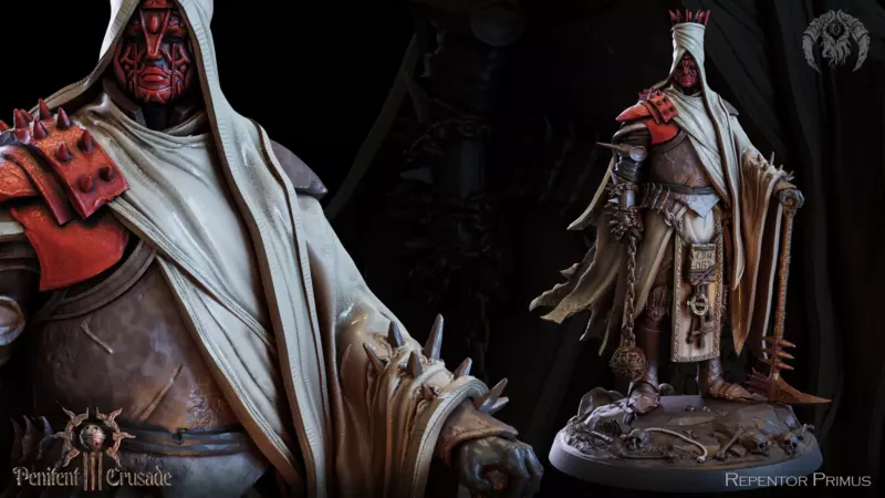 Bestiarum Miniatures - Penitent Crusade Part Three - Repentor Primus Solo