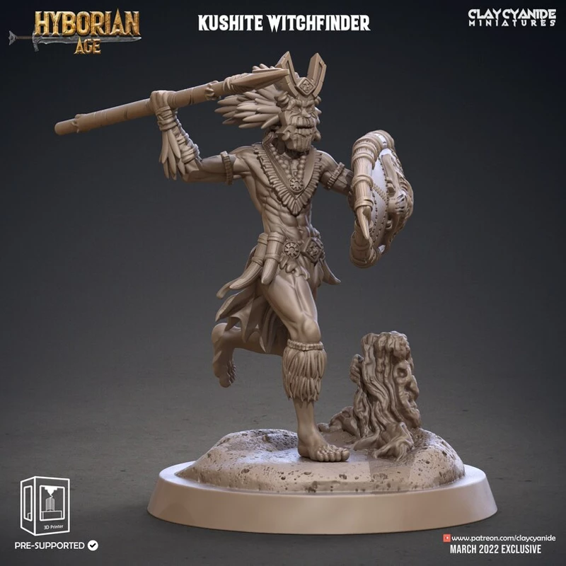 ClayCianide Miniatures - Hyborian Age - Kushite Witch Finders 03