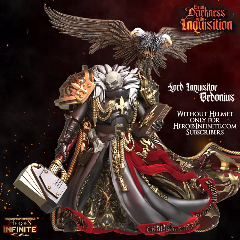 Lord Inquisitor Ordonius - Without Helmet - Grim Darkness of the Inquisition