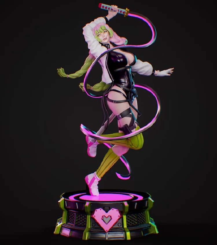 Mitsuri Kanroji Cyberpunk