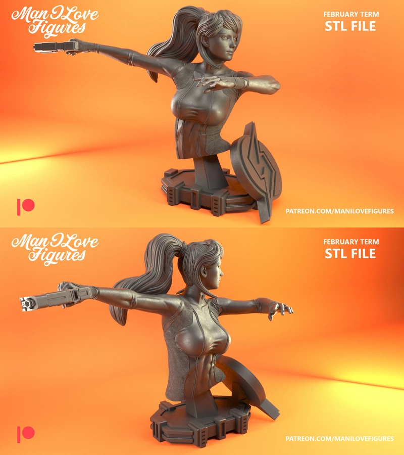 Samus Bust - Metroid Game