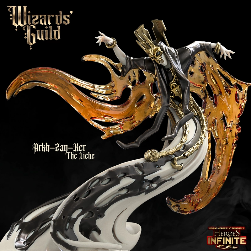 Arkh-Zan-Ker, the Liche - Heroes Infinite - Wizard's Guild