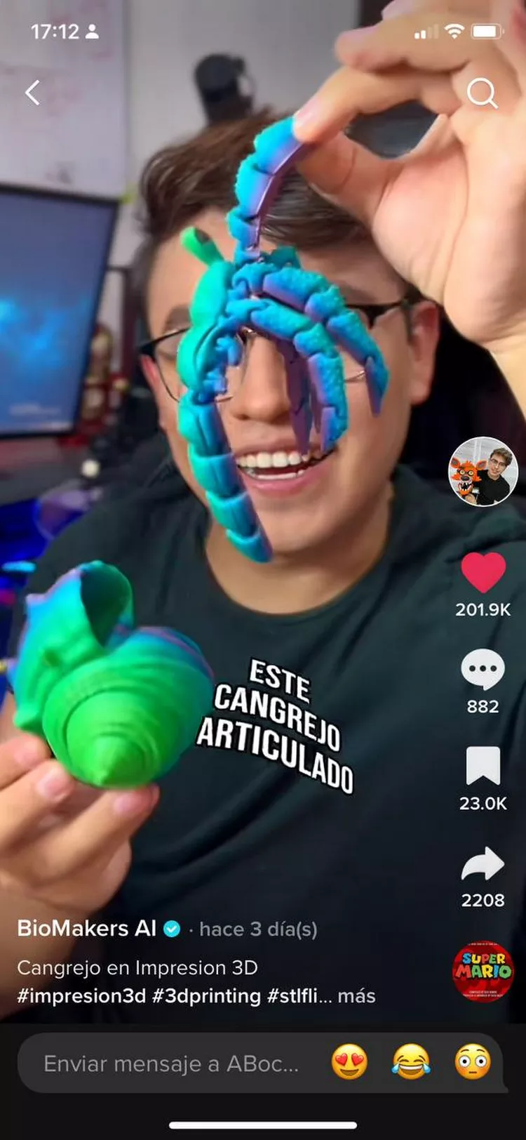 Articulated Hermes the Hermit Crab