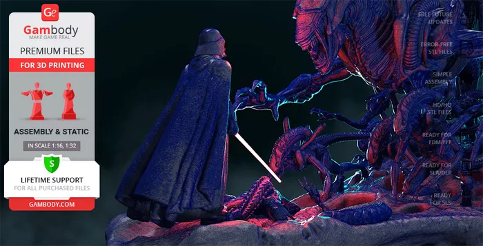 Alien Queen vs Darth Vader