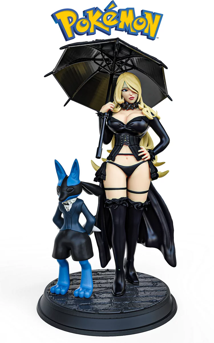 Cynthia and Lucario