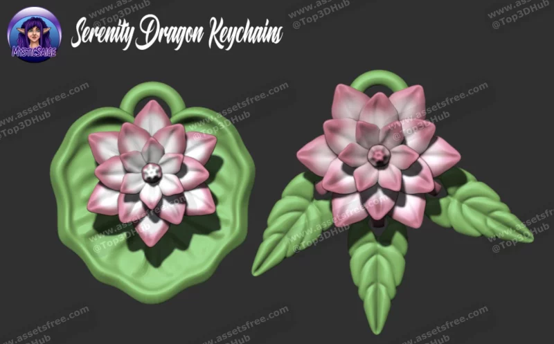 Serenity Dragon with Keychains