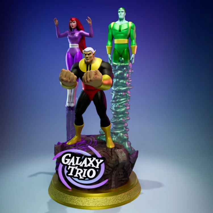 Meteor Man - Gravity Girl - Vapor Man - The Galaxy Trio