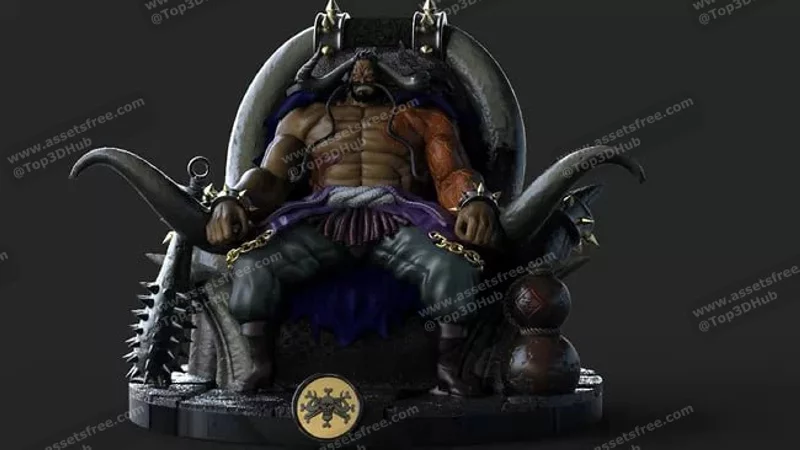 Kaido on throne