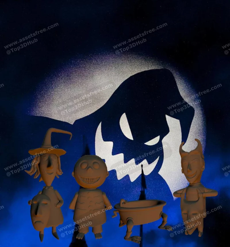 Nightmare Before Christmas - Lock, Shock and Barrel