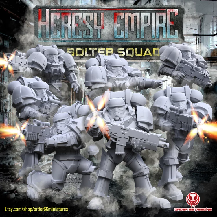 Storm Marine Bolter Squad - Pro Tier