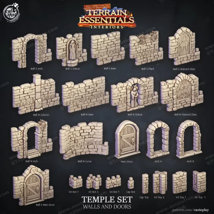 Temple Walls and Doors