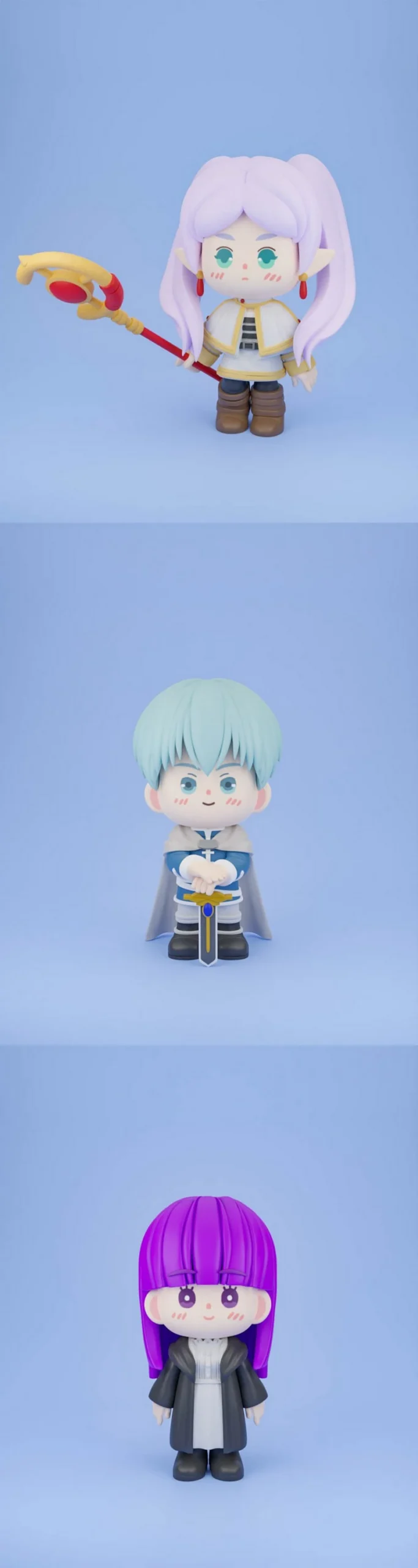 Fern,Frieren,Himmel,Stark – Chibi