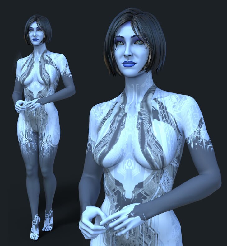 Halo 4 Cortana for Daz Genesis 9