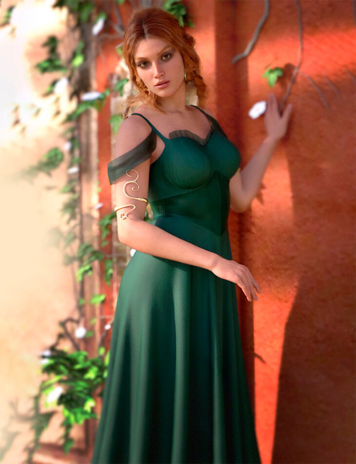 dForce LA Gown Outfit for Genesis 9 and 8 Female