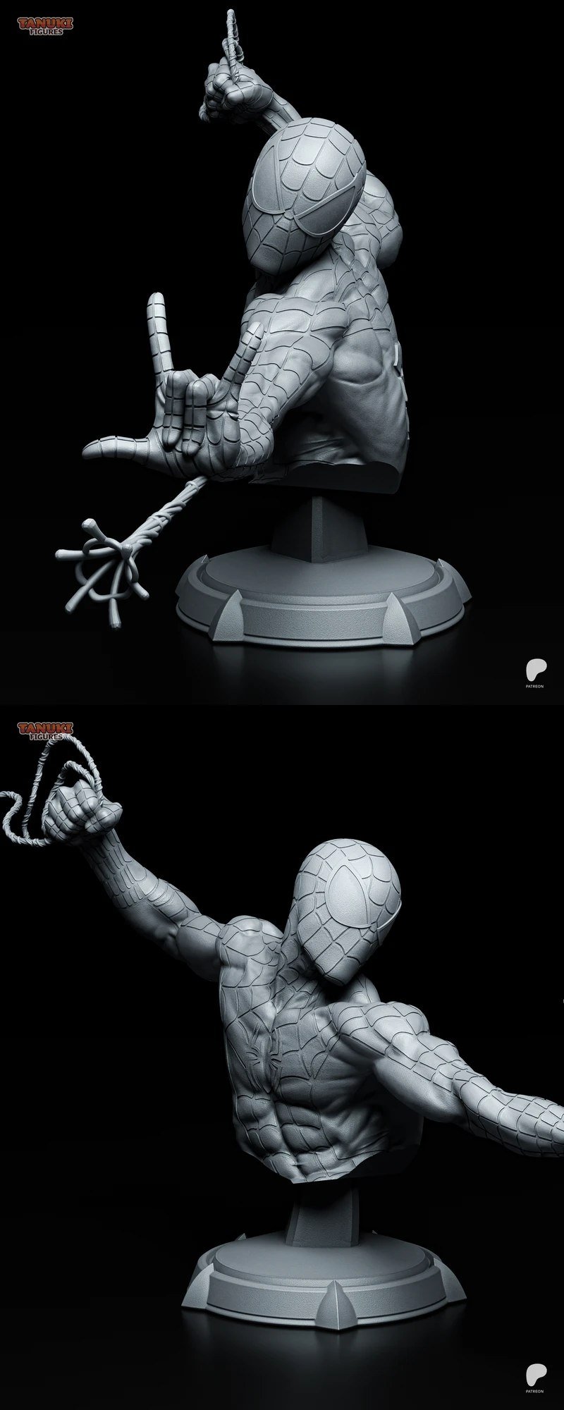 Spider-Man Bust – Marvel Superhero STL Model for 3D Printing