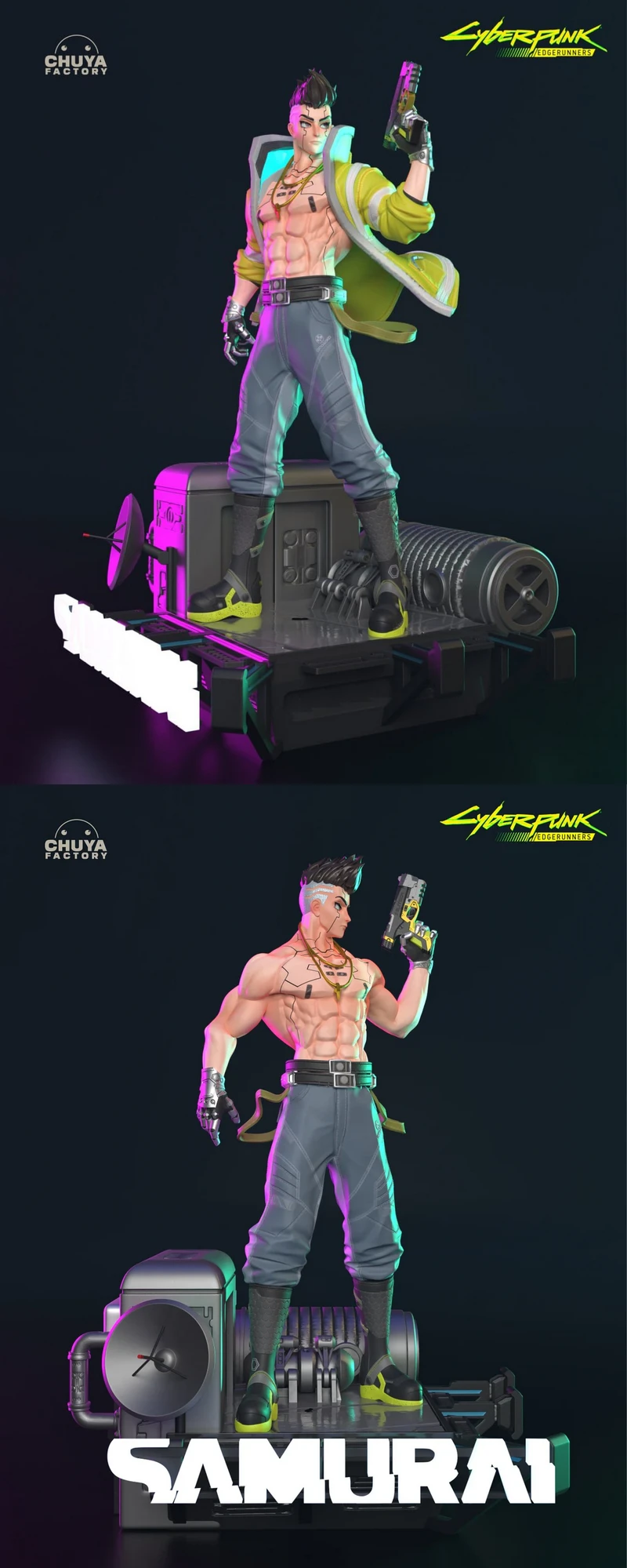 Cyberpunk David Martinez STL Figure for 3D Printer