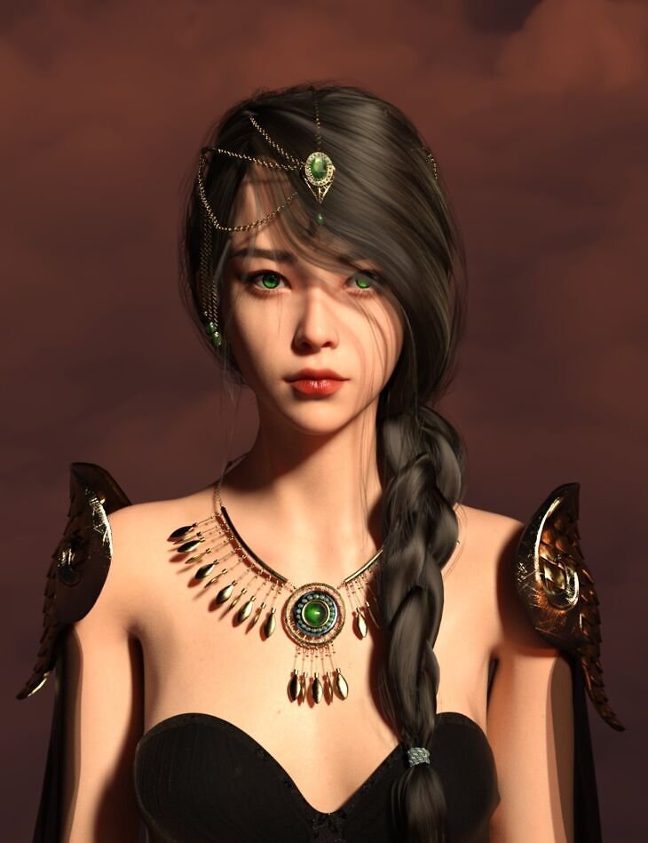 Lala Princess Loulan for Genesis 9 Feminine