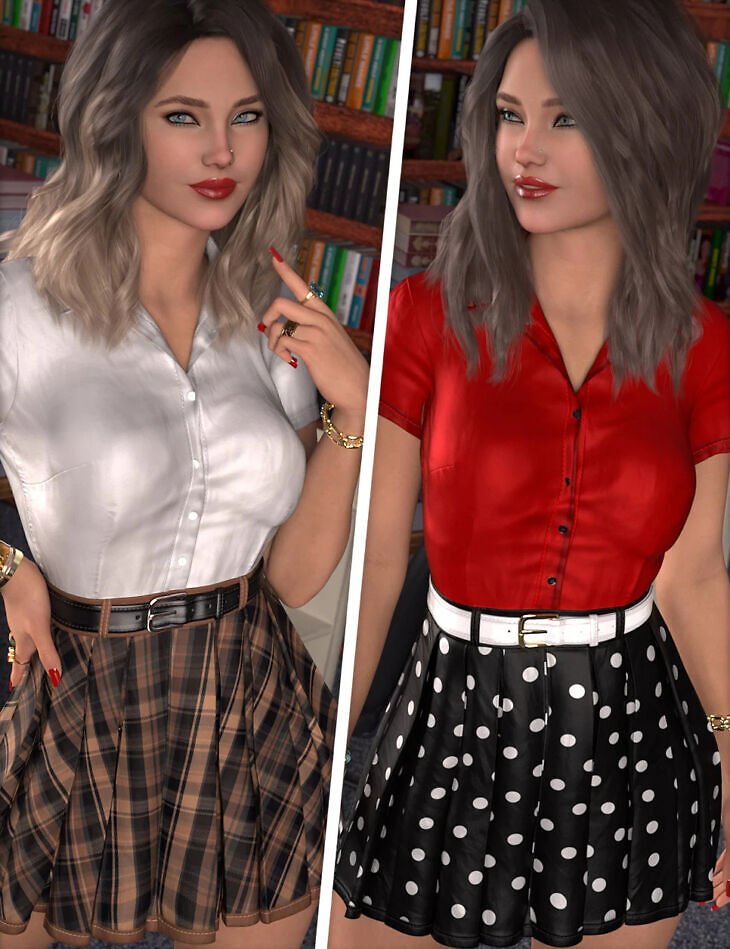 Academic Textures for dForce SU College Style Dress