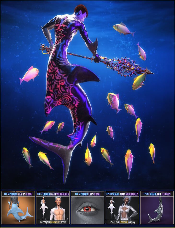 FPE Shark Tail for Genesis 9