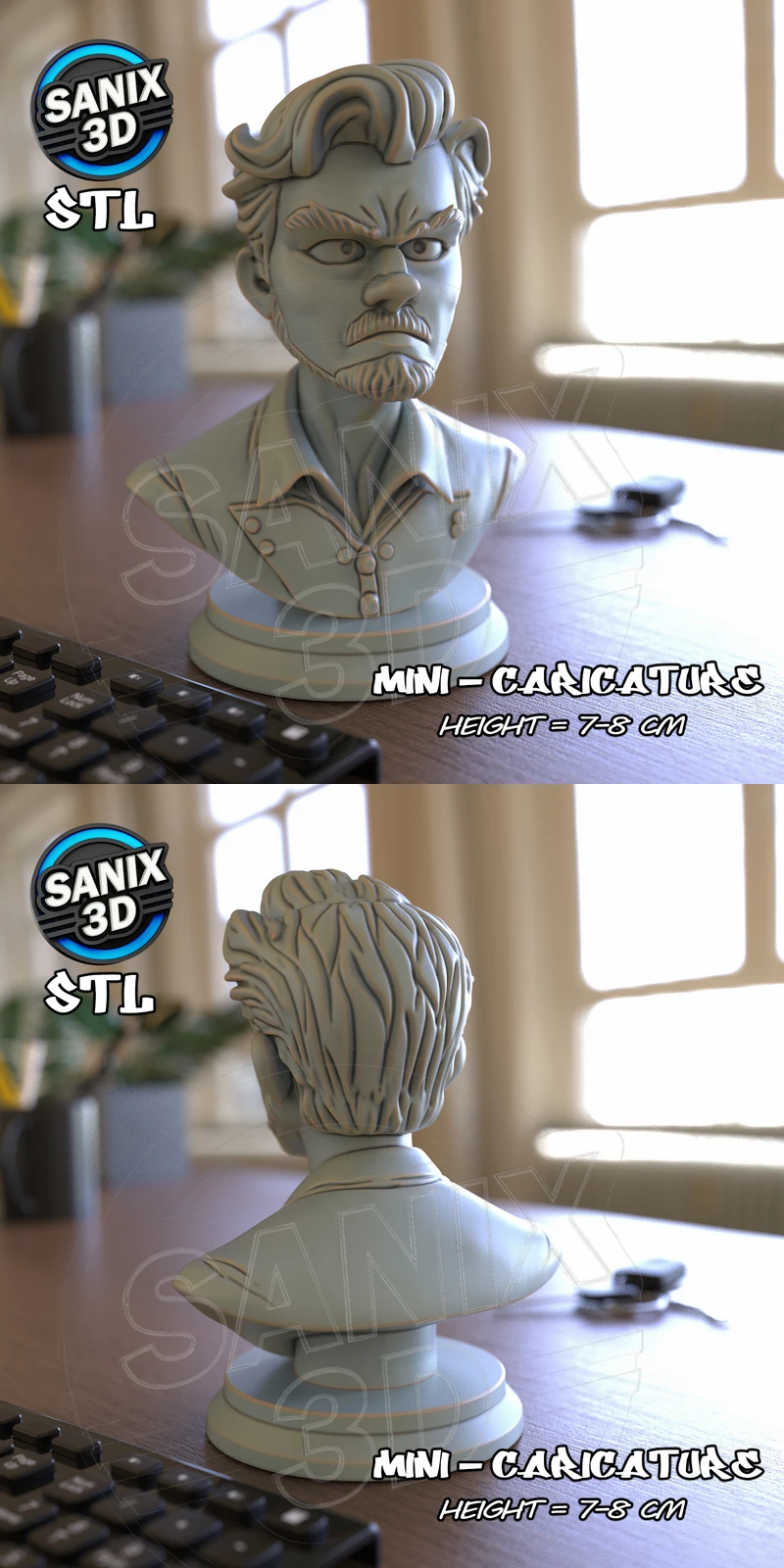 3D Printable Leo DiCaprio Bust STL File