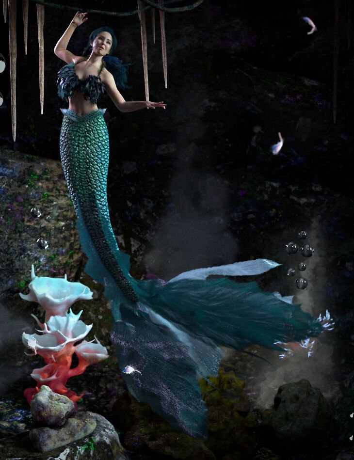 SY Elegant Mertail and Poses Genesis 9