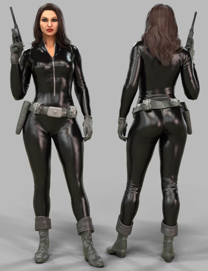 Talia al Ghul for Genesis 9 and 8 Female + Weapons