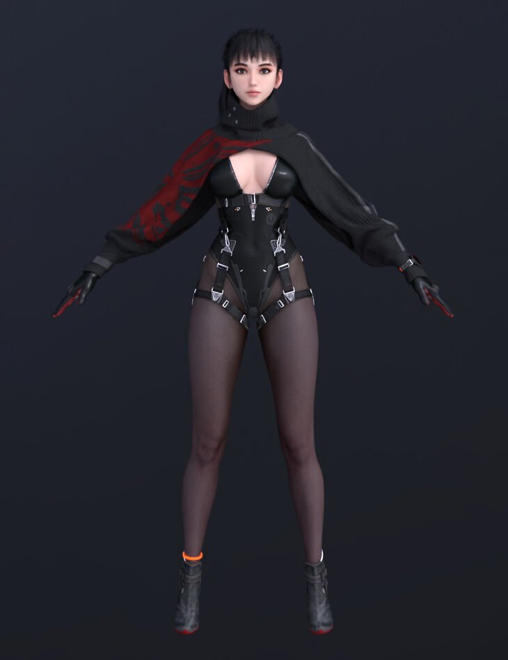 Stellar Blade Outfit Shadow Kunoichi G8F