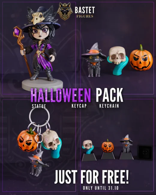 Halloween Pack 3D Printable STL Model for Resin Printers