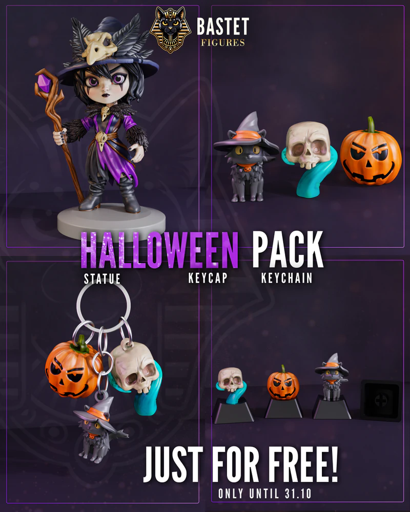 Halloween Pack 3D Printable STL Model for Resin Printers