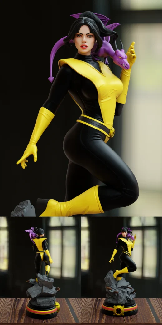 Kitty Pryde STL File for 3D Printing Miniature