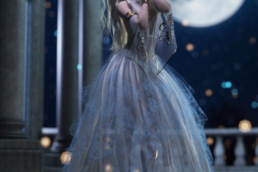 Lunar Halo Poses for Genesis 9 and Genesis 8 Female