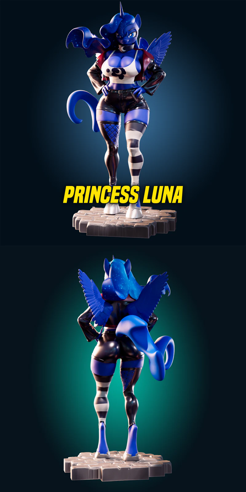 Luna Princess 3D Printable STL Figure