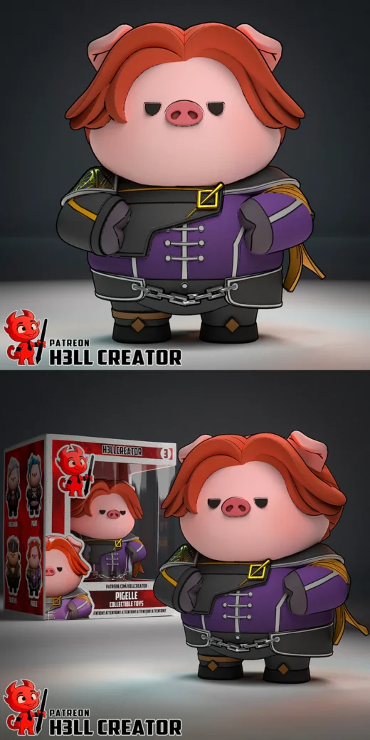 Pigelle 3D Printable Miniature STL File