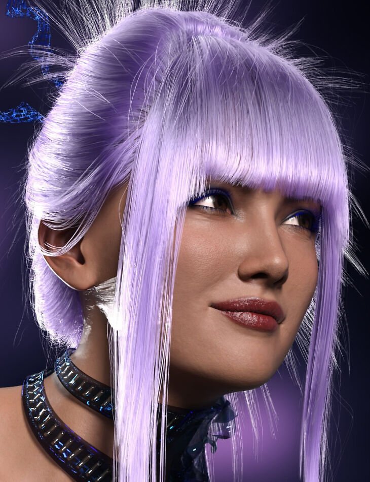 dForce Cyber Attack Hair for Genesis 9