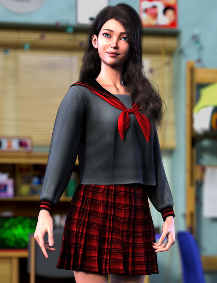 dForce School Fun Outfit Texture Add-On